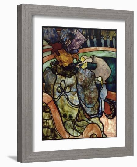 "Au nouveau cirque, Papa Chrysanthème"-Henri de Toulouse-Lautrec-Framed Giclee Print