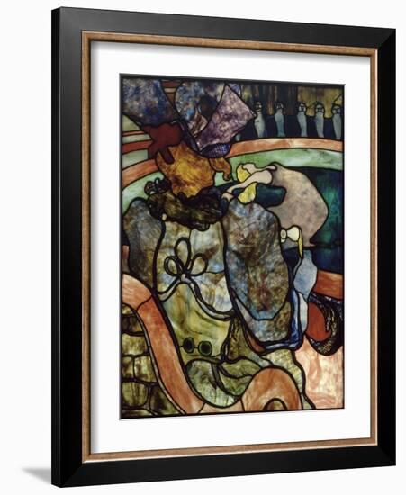 "Au nouveau cirque, Papa Chrysanthème"-Henri de Toulouse-Lautrec-Framed Giclee Print