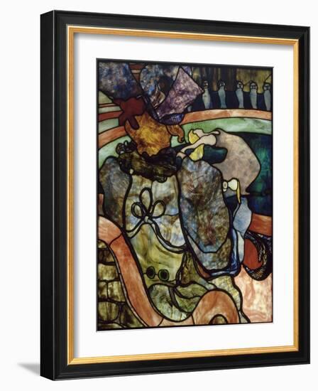 "Au nouveau cirque, Papa Chrysanthème"-Henri de Toulouse-Lautrec-Framed Giclee Print