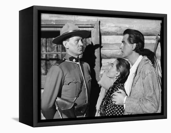 Au pays by la peur THE WILD NORTH, (aka THE BIG NORTH) by AdrewMarton with Wendell Corey, Cyd Chari-null-Framed Stretched Canvas