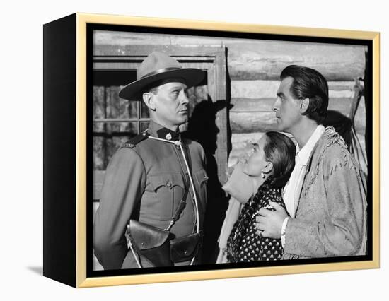 Au pays by la peur THE WILD NORTH, (aka THE BIG NORTH) by AdrewMarton with Wendell Corey, Cyd Chari-null-Framed Stretched Canvas