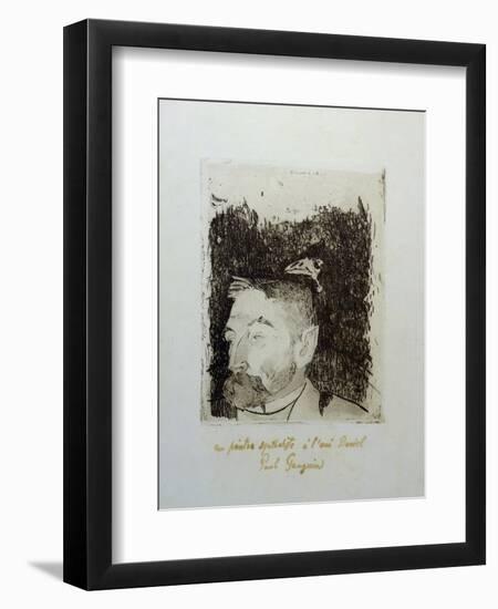 Au Poete Synthetiste, Portrait of Stephame Mallarme-Paul Gauguin-Framed Giclee Print