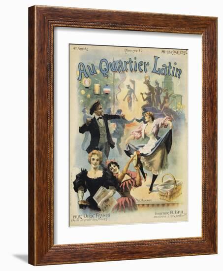 Au Quarter Latin Poster-Paul Merwart-Framed Giclee Print