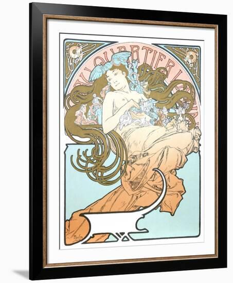 Au Quartier Latin-Alphonse Mucha-Framed Collectable Print