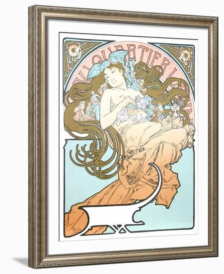 Au Quartier Latin-Alphonse Mucha-Framed Collectable Print