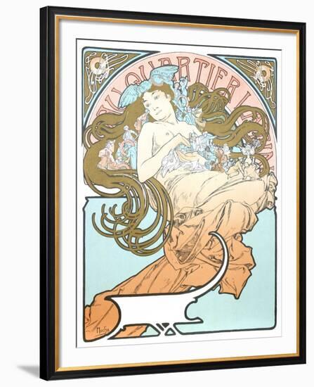 Au Quartier Latin-Alphonse Mucha-Framed Collectable Print