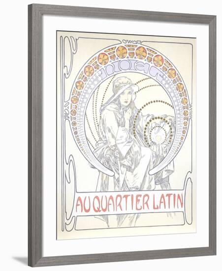 Au Quartier Latin-Alphonse Mucha-Framed Collectable Print