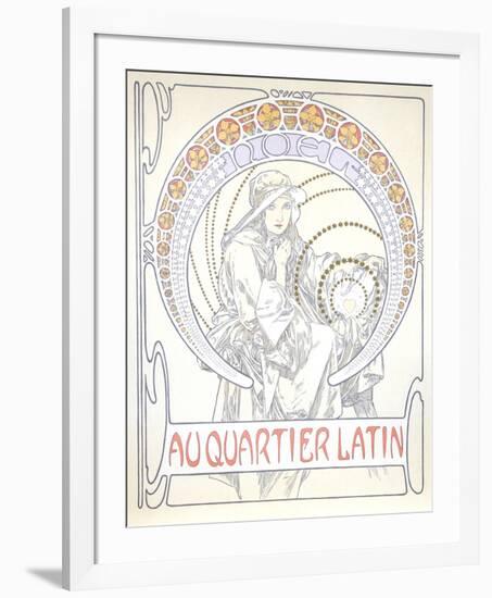 Au Quartier Latin-Alphonse Mucha-Framed Collectable Print