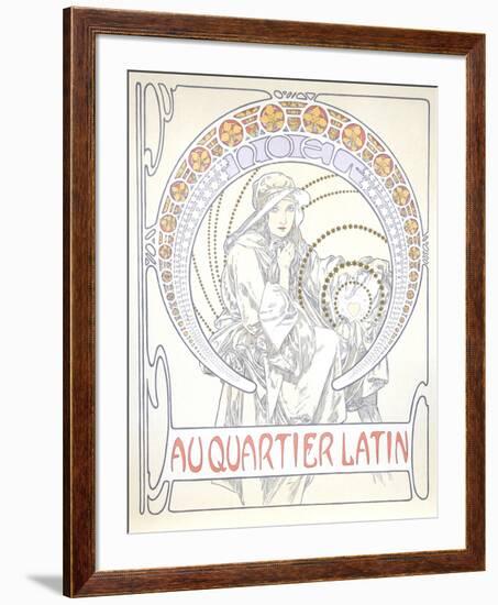 Au Quartier Latin-Alphonse Mucha-Framed Collectable Print