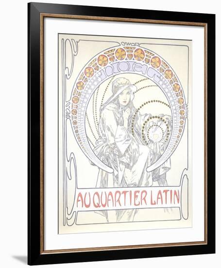 Au Quartier Latin-Alphonse Mucha-Framed Collectable Print