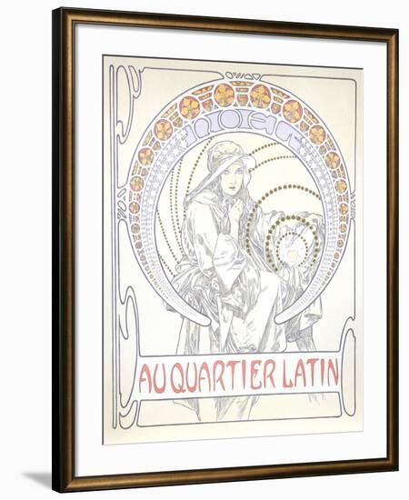 Au Quartier Latin-Alphonse Mucha-Framed Collectable Print