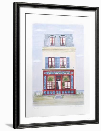 Au Rouge Coq Chantilly-Mary Faulconer-Framed Limited Edition