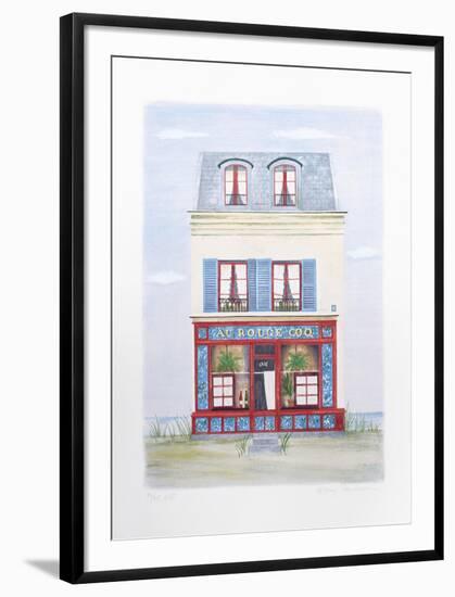 Au Rouge Coq Chantilly-Mary Faulconer-Framed Limited Edition