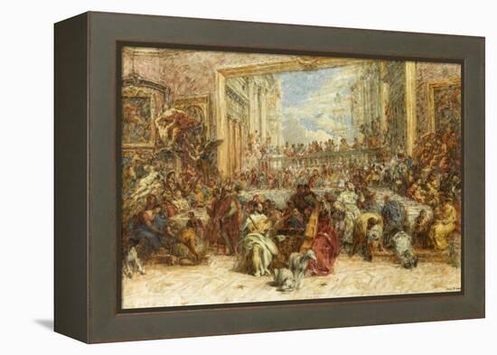 Au Salon Carré-Louis Beroud-Framed Premier Image Canvas