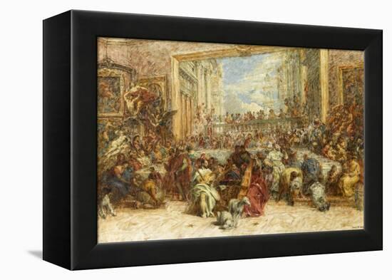 Au Salon Carré-Louis Beroud-Framed Premier Image Canvas