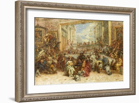 Au Salon Carré-Louis Beroud-Framed Giclee Print