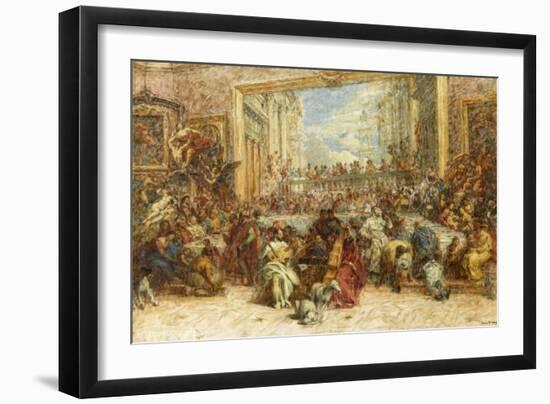 Au Salon Carré-Louis Beroud-Framed Giclee Print