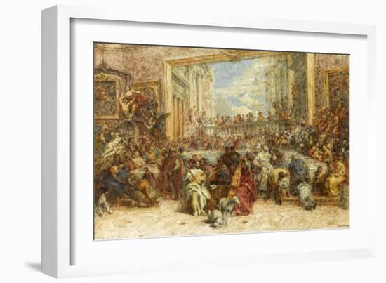 Au Salon Carré-Louis Beroud-Framed Giclee Print