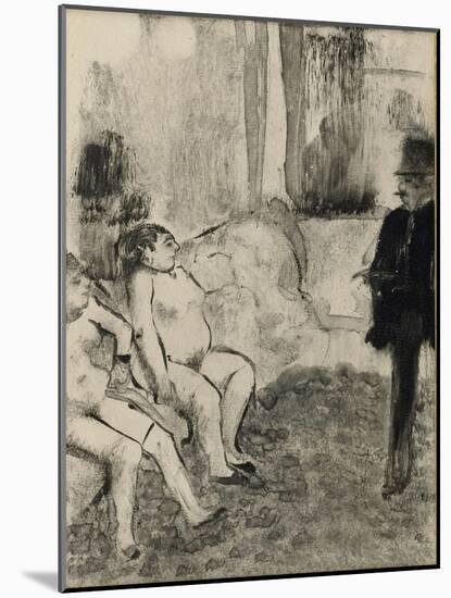 Au salon-Edgar Degas-Mounted Giclee Print