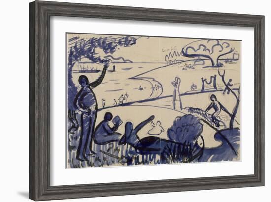 Au Temps d'Harmonie-Paul Signac-Framed Giclee Print