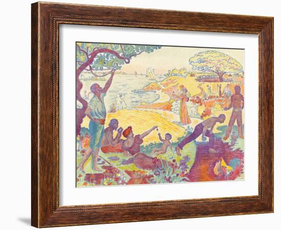 Au Temps D'Harmonie-Paul Signac-Framed Giclee Print