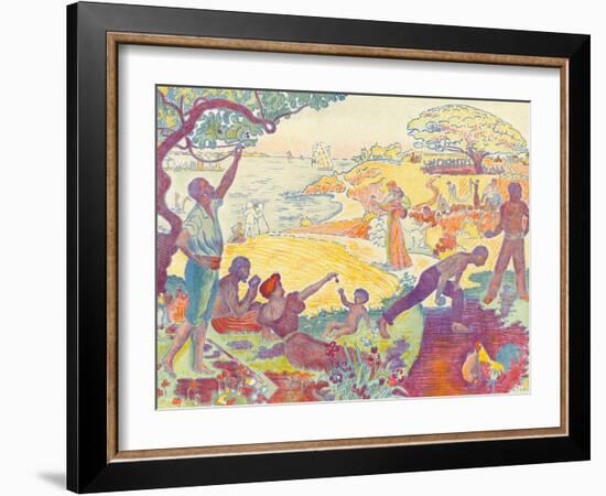 Au Temps D'Harmonie-Paul Signac-Framed Giclee Print