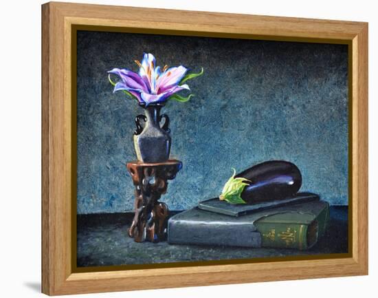 Aubergine, 2020 (Oil on Canvas)-Trevor Neal-Framed Premier Image Canvas