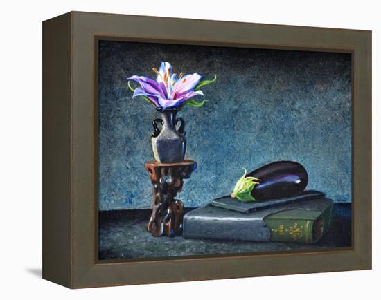 Aubergine, 2020 (Oil on Canvas)-Trevor Neal-Framed Premier Image Canvas