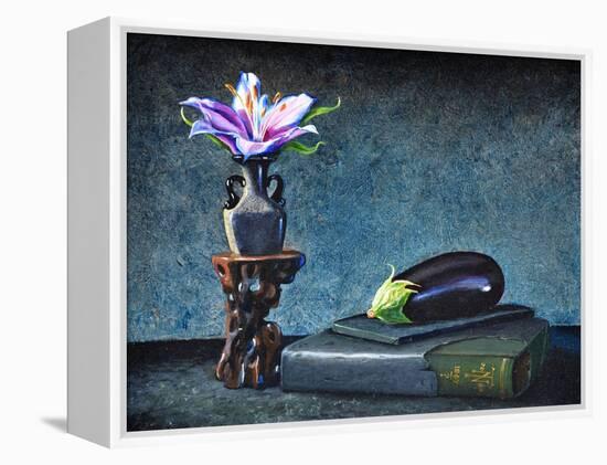 Aubergine, 2020 (Oil on Canvas)-Trevor Neal-Framed Premier Image Canvas