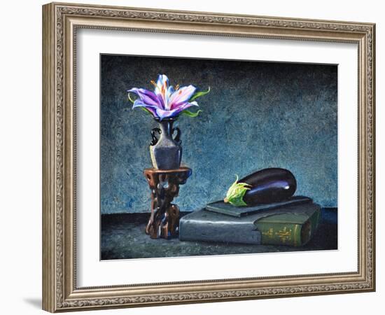 Aubergine, 2020 (Oil on Canvas)-Trevor Neal-Framed Giclee Print