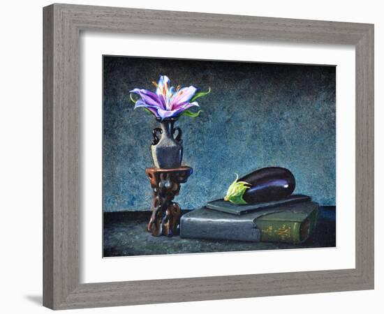 Aubergine, 2020 (Oil on Canvas)-Trevor Neal-Framed Giclee Print