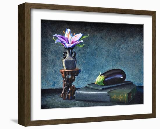 Aubergine, 2020 (Oil on Canvas)-Trevor Neal-Framed Giclee Print