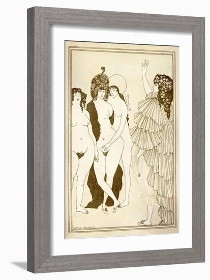 Aubrey BEARDSLEY (1872-1898) Illustration for “Lysistrata” (411 Bc) by Aristophanes-Aubrey Beardsley-Framed Giclee Print