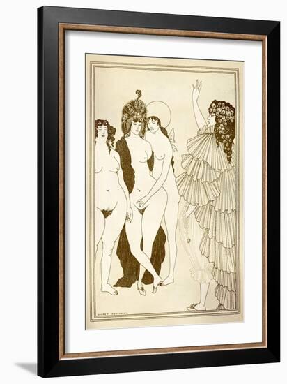 Aubrey BEARDSLEY (1872-1898) Illustration for “Lysistrata” (411 Bc) by Aristophanes-Aubrey Beardsley-Framed Giclee Print