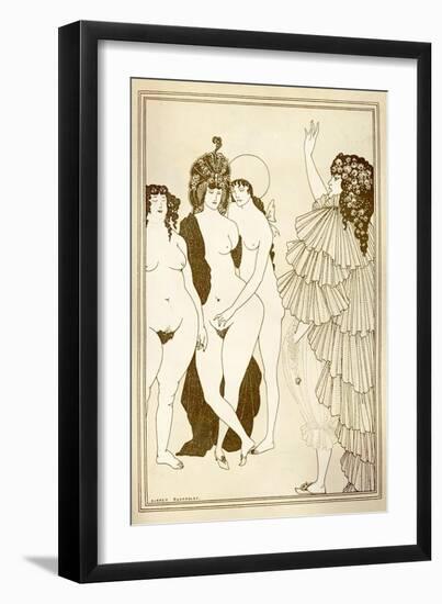 Aubrey BEARDSLEY (1872-1898) Illustration for “Lysistrata” (411 Bc) by Aristophanes-Aubrey Beardsley-Framed Giclee Print