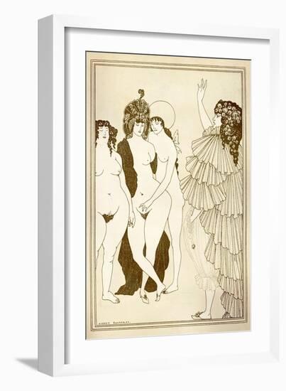 Aubrey BEARDSLEY (1872-1898) Illustration for “Lysistrata” (411 Bc) by Aristophanes-Aubrey Beardsley-Framed Giclee Print