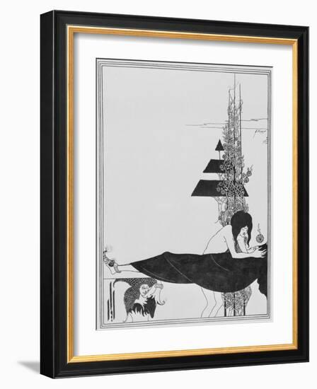 Aubrey Beardsley's Drawings-Aubrey Beardsley-Framed Giclee Print