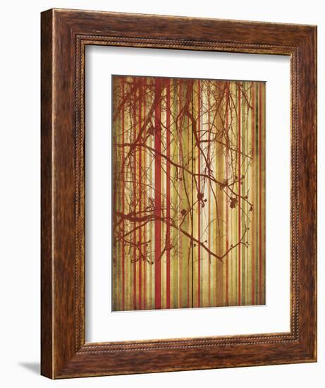 Auburn Stripe-Erin Clark-Framed Art Print