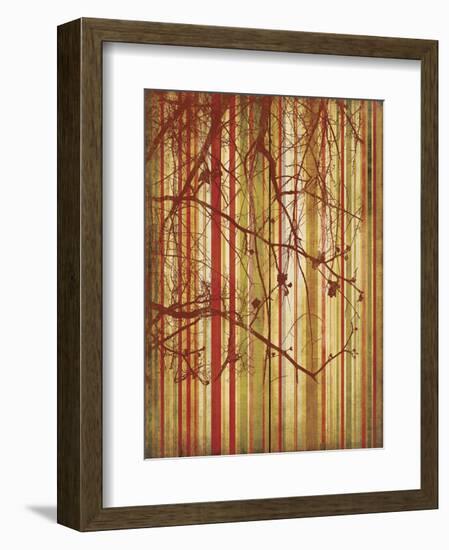 Auburn Stripe-Erin Clark-Framed Art Print