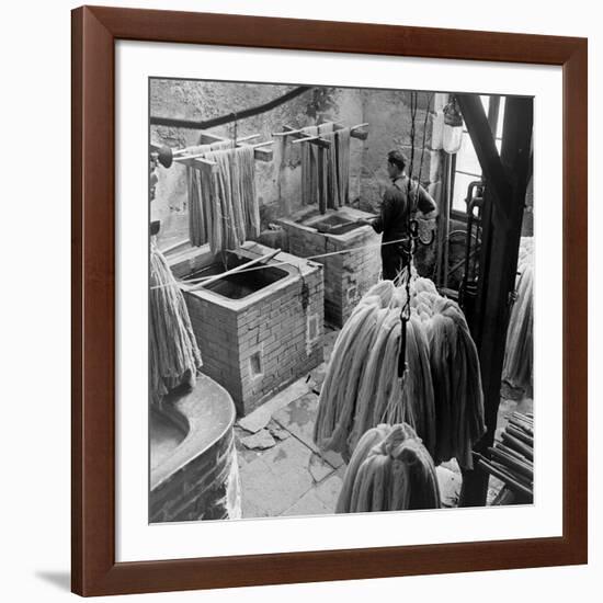 Aubusson Tapestry Weaving in France, 1946-David Scherman-Framed Premium Photographic Print