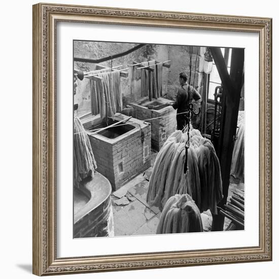 Aubusson Tapestry Weaving in France, 1946-David Scherman-Framed Photographic Print