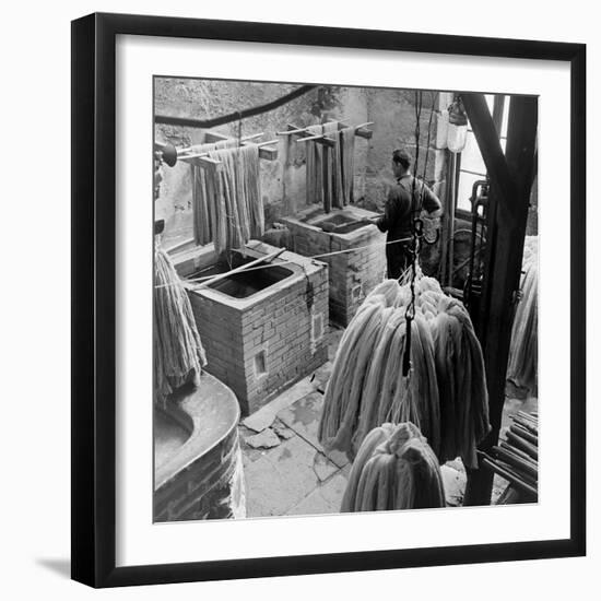 Aubusson Tapestry Weaving in France, 1946-David Scherman-Framed Photographic Print