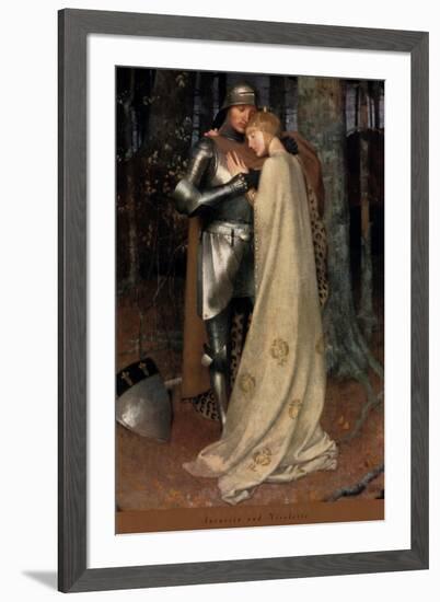 Aucassin and Nicolette-Marianne Stokes-Framed Art Print