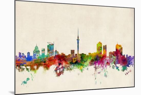 Auckland New Zealand Skyline-Michael Tompsett-Mounted Art Print