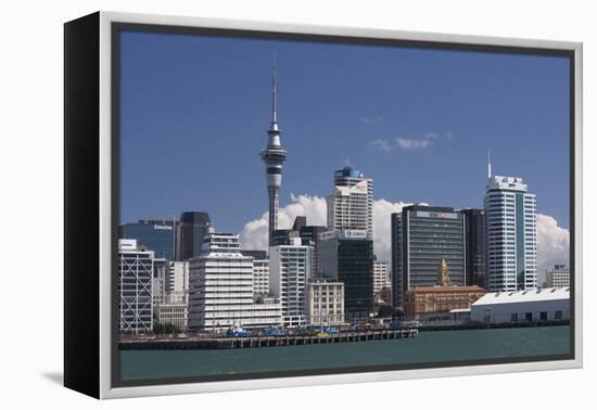 Auckland Sky Tower and City Skyline, North Island, New Zealand, Pacific-Matthew Williams-Ellis-Framed Premier Image Canvas