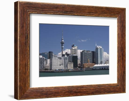 Auckland Sky Tower and City Skyline, North Island, New Zealand, Pacific-Matthew Williams-Ellis-Framed Photographic Print