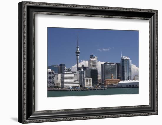 Auckland Sky Tower and City Skyline, North Island, New Zealand, Pacific-Matthew Williams-Ellis-Framed Photographic Print