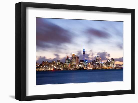 Auckland Skyline New Zealand-null-Framed Art Print