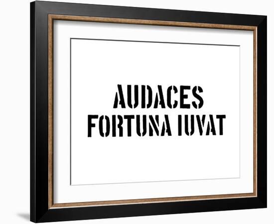 Audaces Fortuna Iuvat-SM Design-Framed Art Print