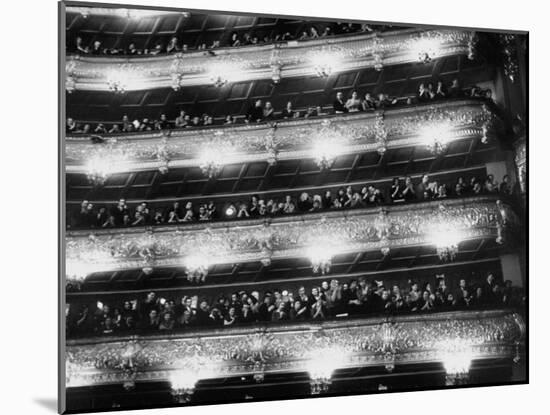 Audience Applauding Ballet Performed in the Bolshoi Theater-null-Mounted Photographic Print